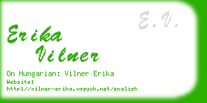 erika vilner business card